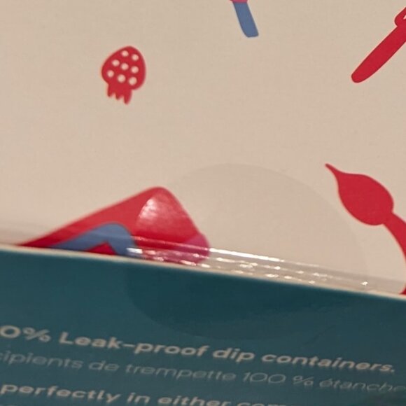 NWT OmieDip Leakproof Containers Silicone (SET of 2, Yellow & Red) - Picture 12 of 13